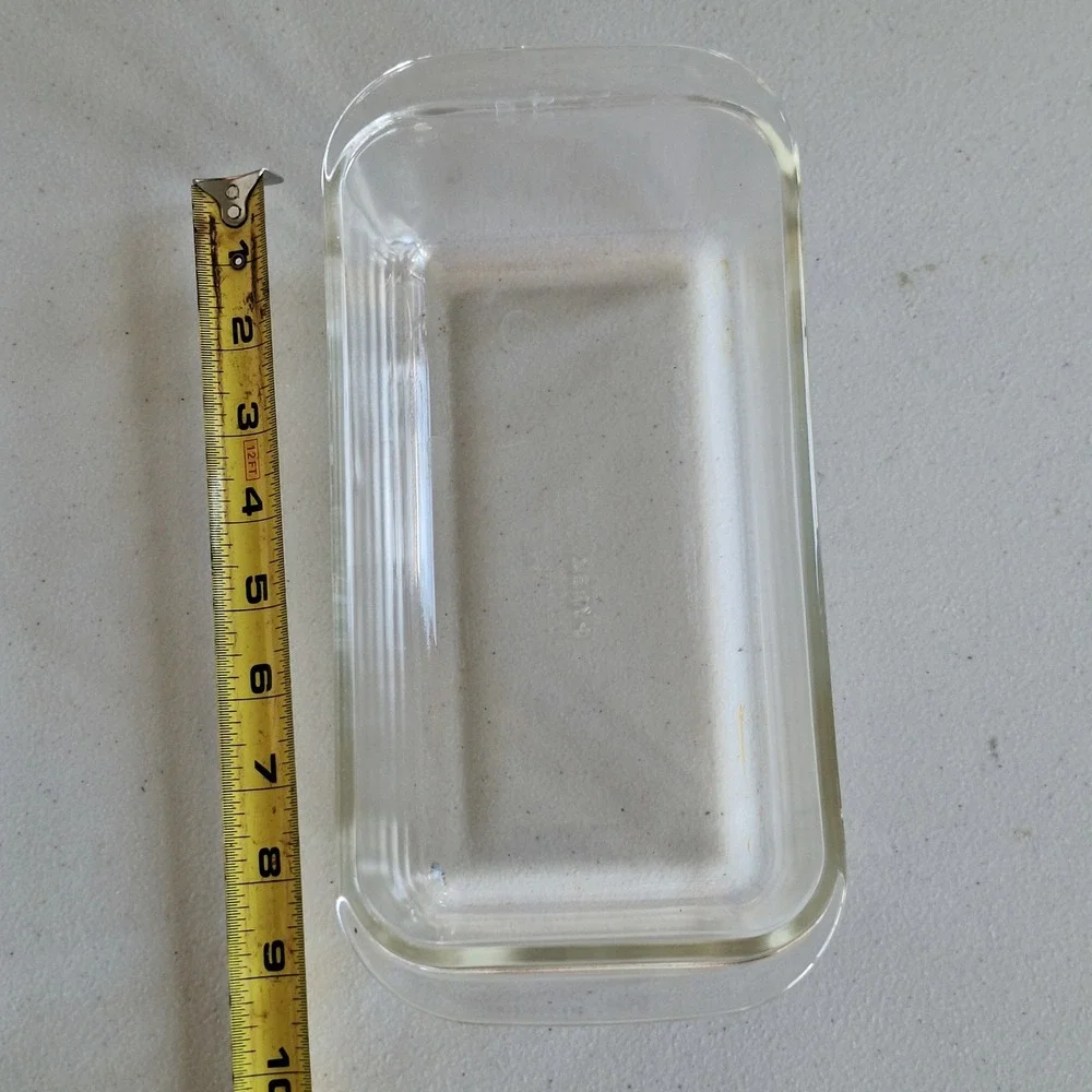Pyrex 213 Clear Glass Loaf Pan 1.5L Vintage Corning USA Baking Dish 8.5 x 4.5